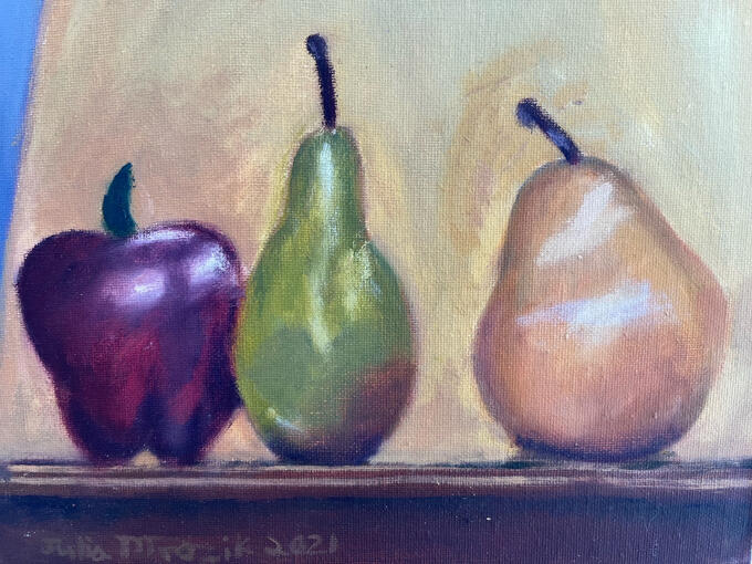 Fruit study Oil Painting 2021