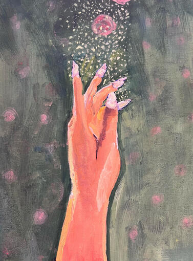 'Right At Your Fingertips', Acrylic Painting 2022