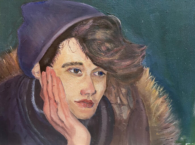 Portrait of Will Gold, Oil Painting 2023