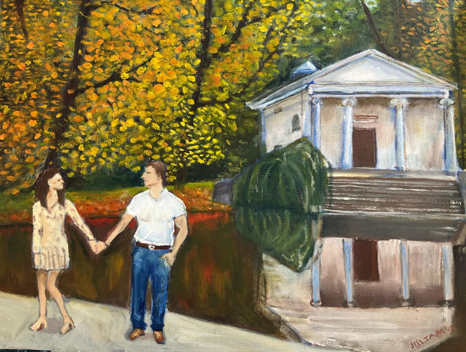 'The Park' Oil Painting 2022